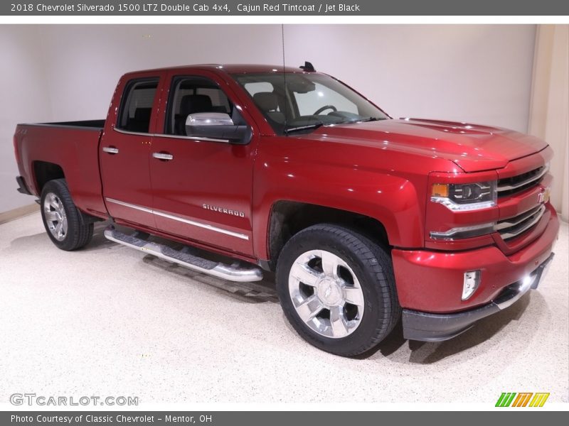 Cajun Red Tintcoat / Jet Black 2018 Chevrolet Silverado 1500 LTZ Double Cab 4x4