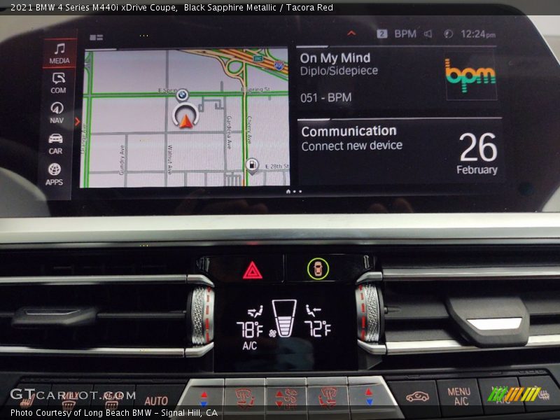 Navigation of 2021 4 Series M440i xDrive Coupe