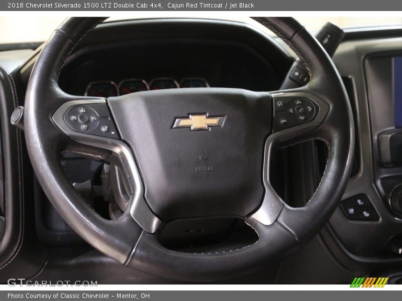 Cajun Red Tintcoat / Jet Black 2018 Chevrolet Silverado 1500 LTZ Double Cab 4x4