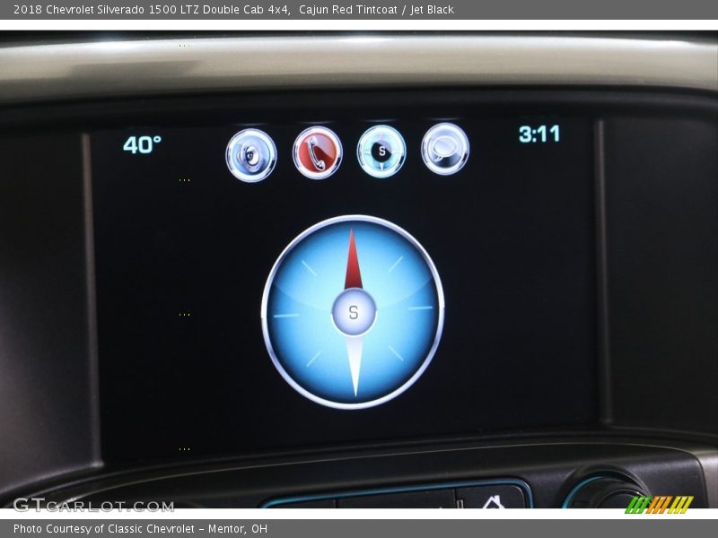 Cajun Red Tintcoat / Jet Black 2018 Chevrolet Silverado 1500 LTZ Double Cab 4x4