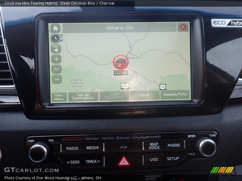 Controls of 2018 Niro Touring Hybrid