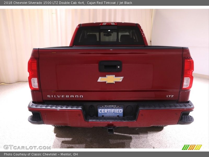 Cajun Red Tintcoat / Jet Black 2018 Chevrolet Silverado 1500 LTZ Double Cab 4x4