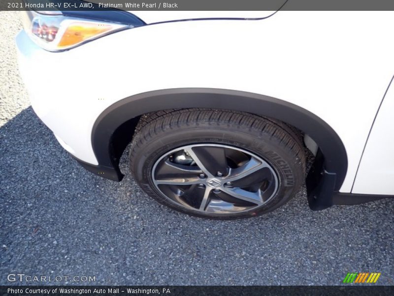 Platinum White Pearl / Black 2021 Honda HR-V EX-L AWD