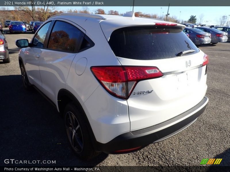 Platinum White Pearl / Black 2021 Honda HR-V EX-L AWD