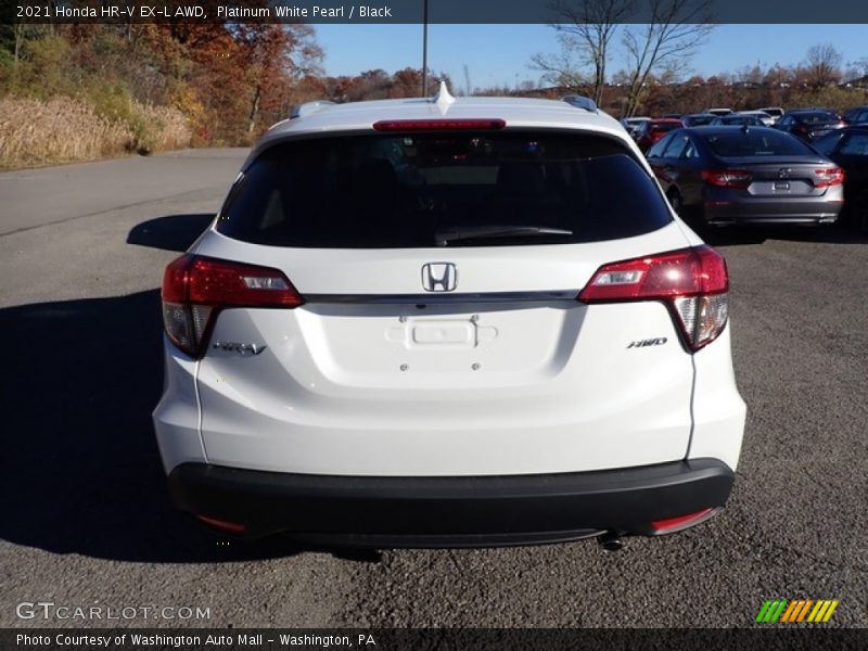 Platinum White Pearl / Black 2021 Honda HR-V EX-L AWD