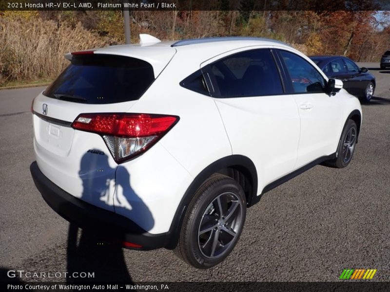 Platinum White Pearl / Black 2021 Honda HR-V EX-L AWD