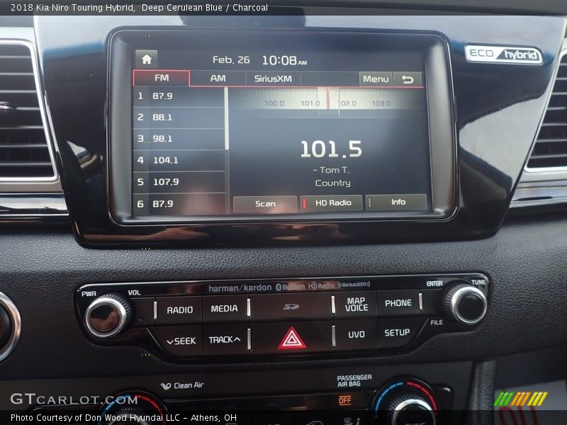 Deep Cerulean Blue / Charcoal 2018 Kia Niro Touring Hybrid