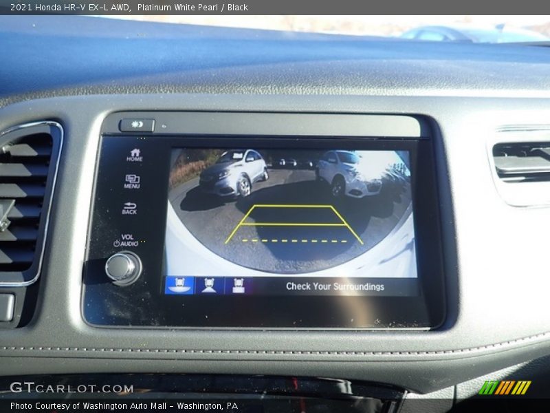 Platinum White Pearl / Black 2021 Honda HR-V EX-L AWD