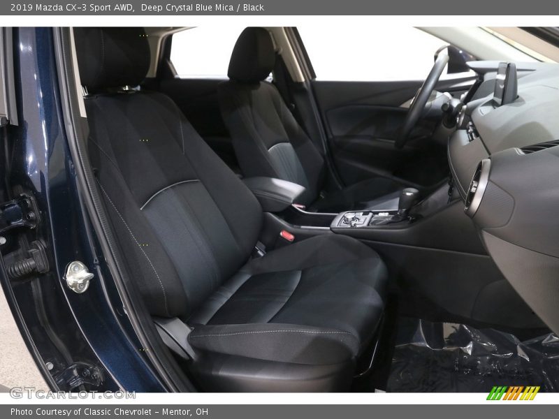 Deep Crystal Blue Mica / Black 2019 Mazda CX-3 Sport AWD