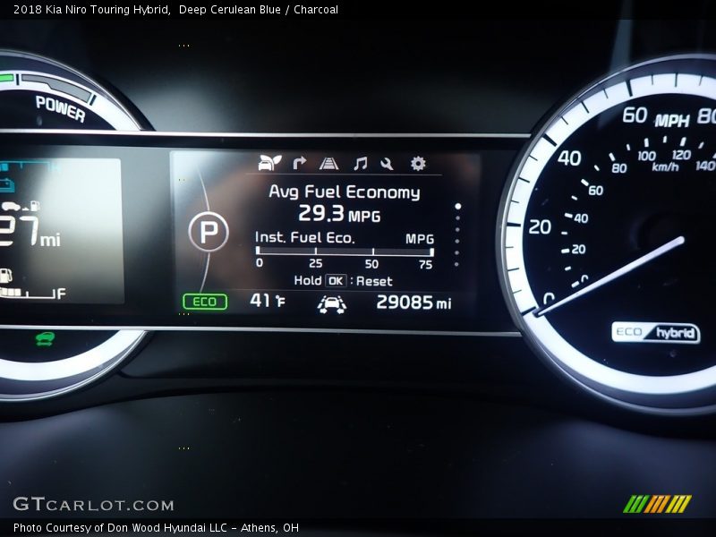 Deep Cerulean Blue / Charcoal 2018 Kia Niro Touring Hybrid