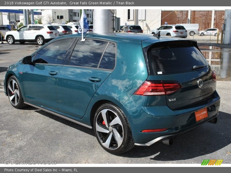 Great Falls Green Metallic / Titan Black 2018 Volkswagen Golf GTI Autobahn
