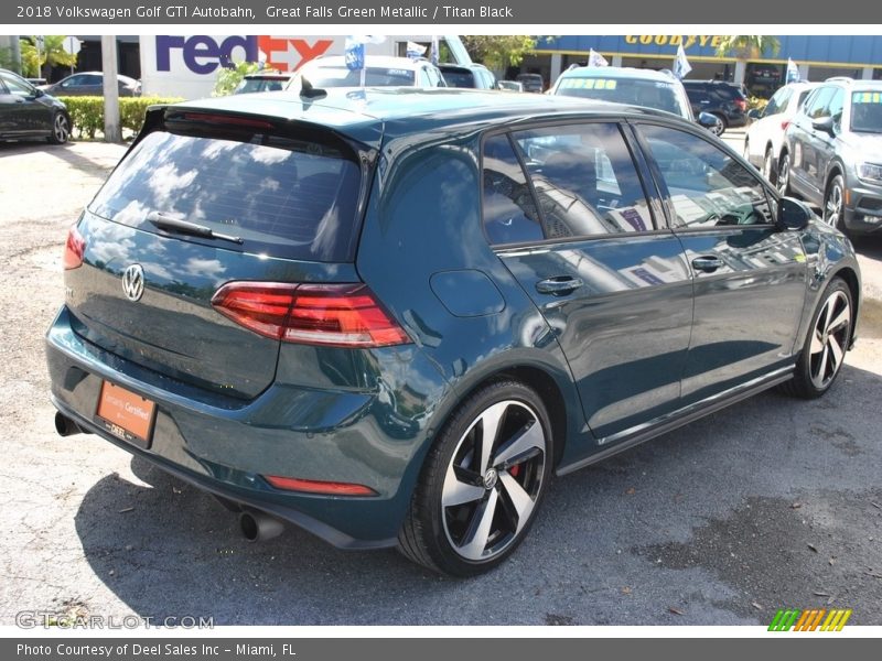 Great Falls Green Metallic / Titan Black 2018 Volkswagen Golf GTI Autobahn