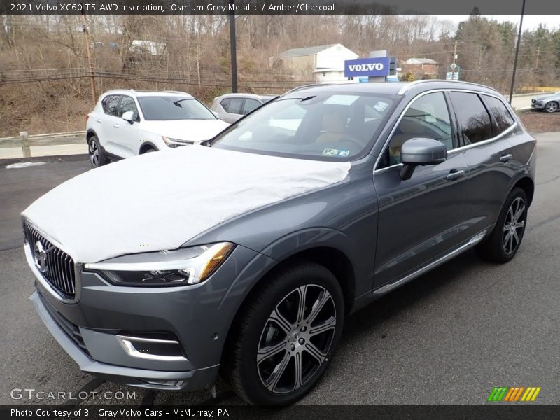 Osmium Grey Metallic / Amber/Charcoal 2021 Volvo XC60 T5 AWD Inscription