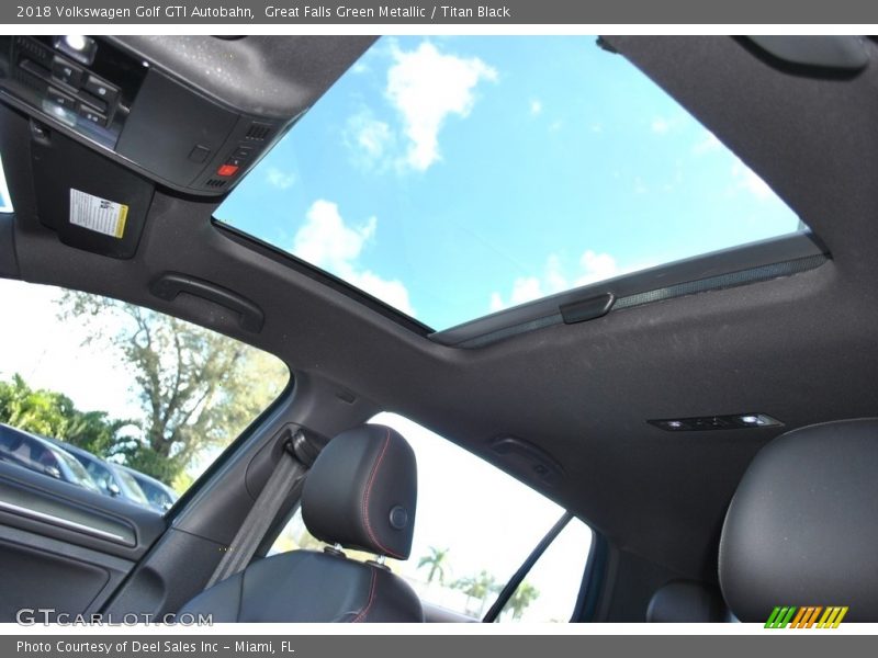 Great Falls Green Metallic / Titan Black 2018 Volkswagen Golf GTI Autobahn