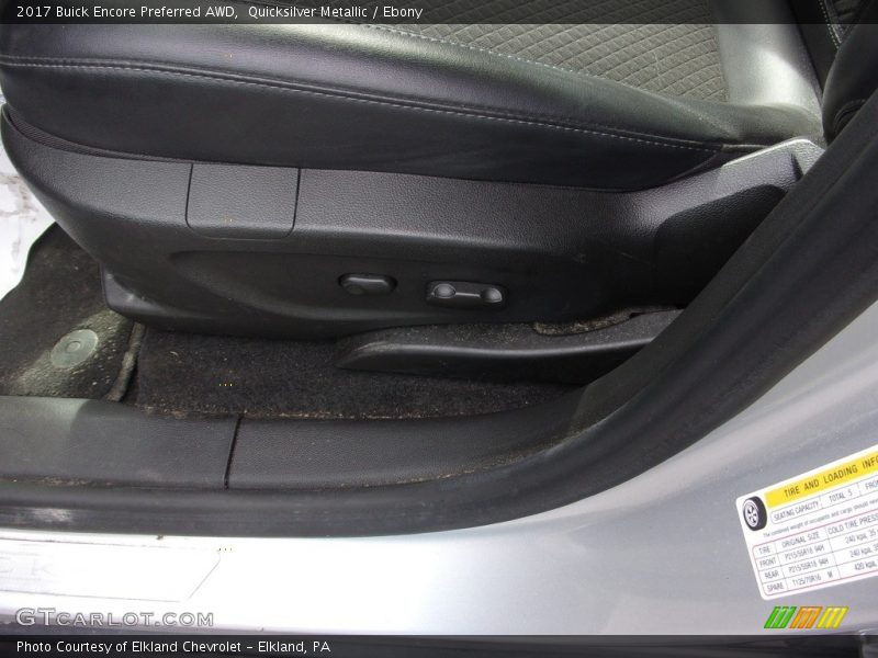 Quicksilver Metallic / Ebony 2017 Buick Encore Preferred AWD