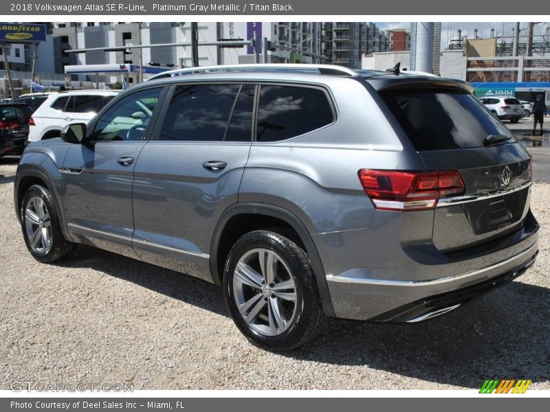 Platinum Gray Metallic / Titan Black 2018 Volkswagen Atlas SE R-Line