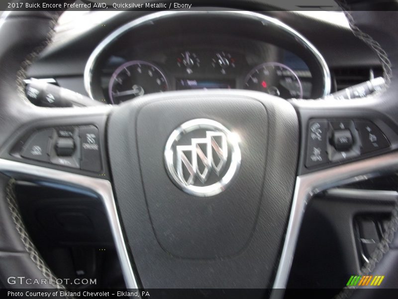 Quicksilver Metallic / Ebony 2017 Buick Encore Preferred AWD