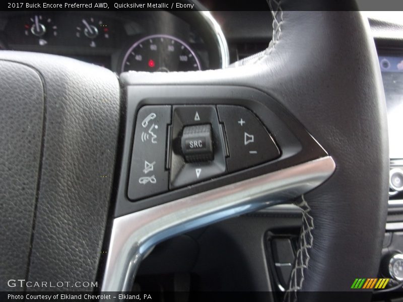 Quicksilver Metallic / Ebony 2017 Buick Encore Preferred AWD