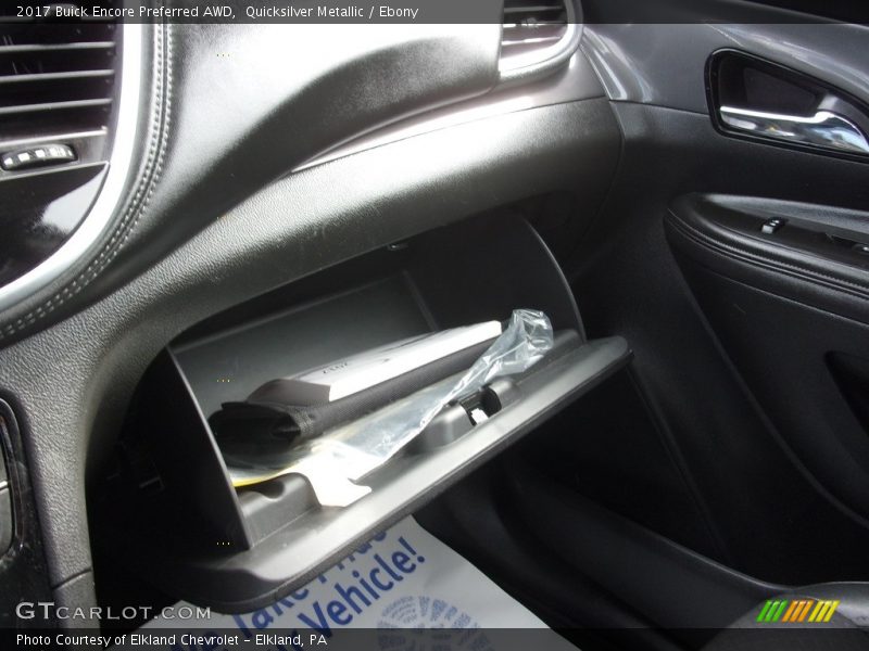Quicksilver Metallic / Ebony 2017 Buick Encore Preferred AWD