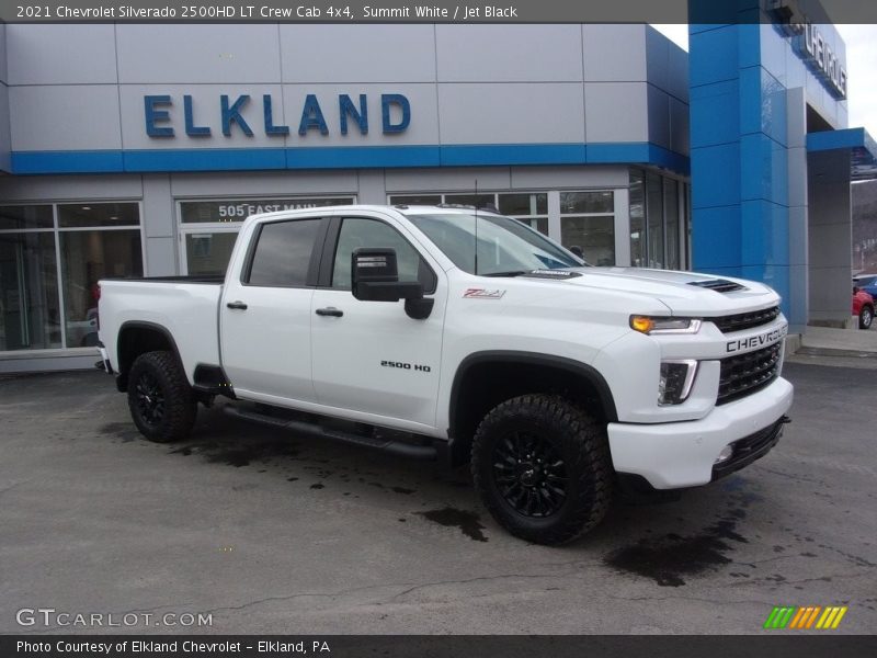 Summit White / Jet Black 2021 Chevrolet Silverado 2500HD LT Crew Cab 4x4