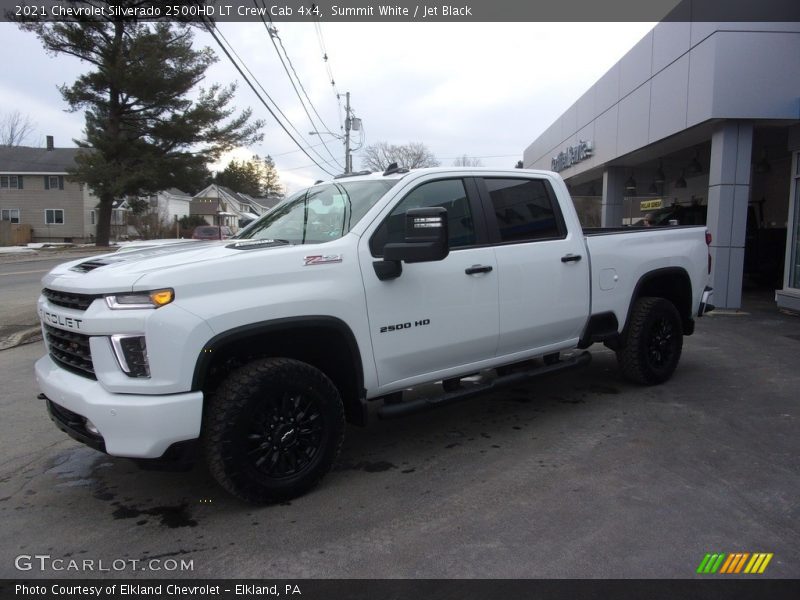 Summit White / Jet Black 2021 Chevrolet Silverado 2500HD LT Crew Cab 4x4