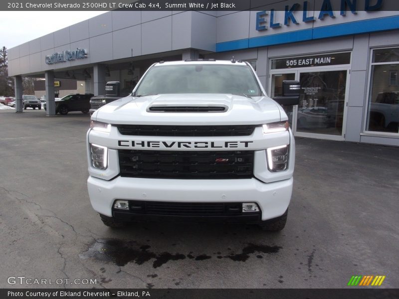 Summit White / Jet Black 2021 Chevrolet Silverado 2500HD LT Crew Cab 4x4