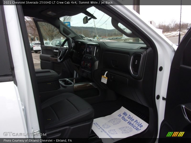 Summit White / Jet Black 2021 Chevrolet Silverado 2500HD LT Crew Cab 4x4