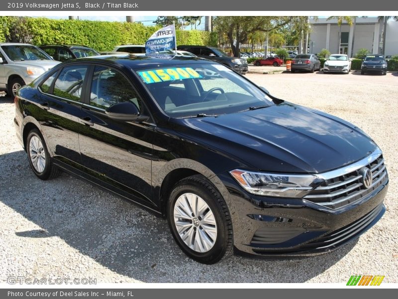Black / Titan Black 2019 Volkswagen Jetta S
