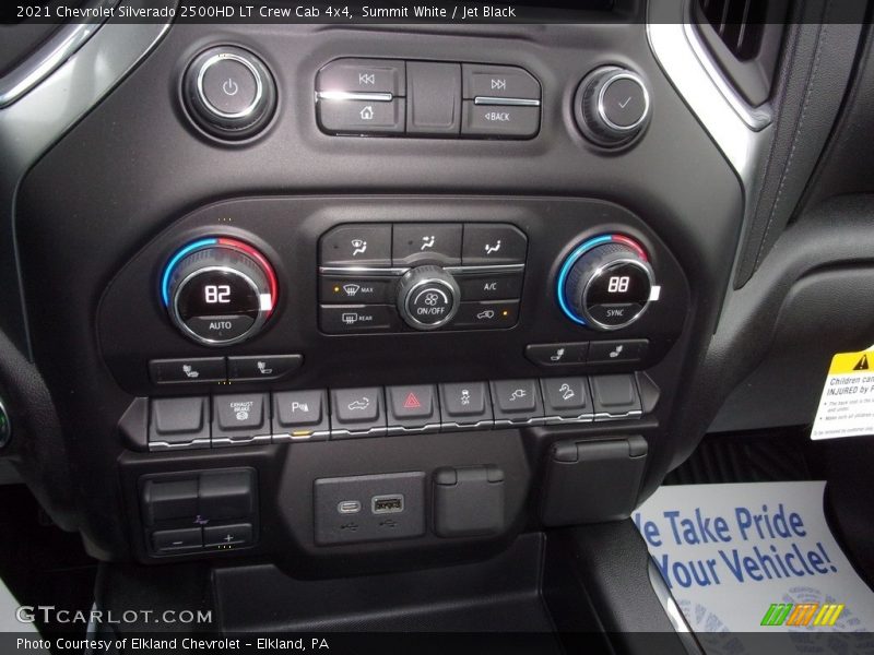 Summit White / Jet Black 2021 Chevrolet Silverado 2500HD LT Crew Cab 4x4