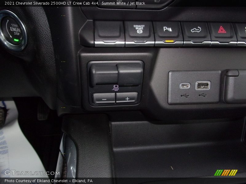 Summit White / Jet Black 2021 Chevrolet Silverado 2500HD LT Crew Cab 4x4
