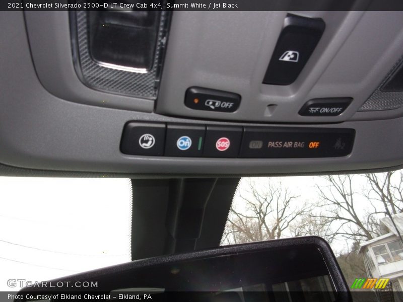 Summit White / Jet Black 2021 Chevrolet Silverado 2500HD LT Crew Cab 4x4