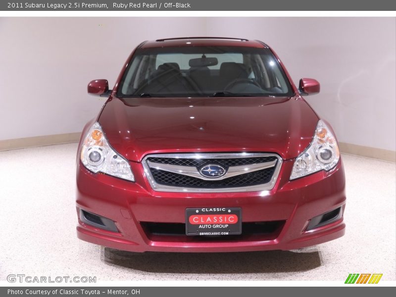 Ruby Red Pearl / Off-Black 2011 Subaru Legacy 2.5i Premium