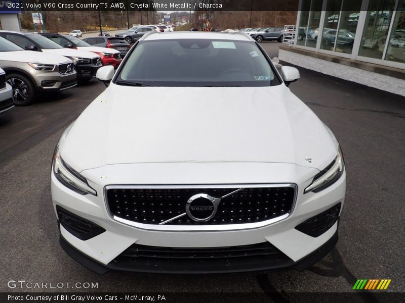 Crystal White Metallic / Charcoal 2021 Volvo V60 Cross Country T5 AWD