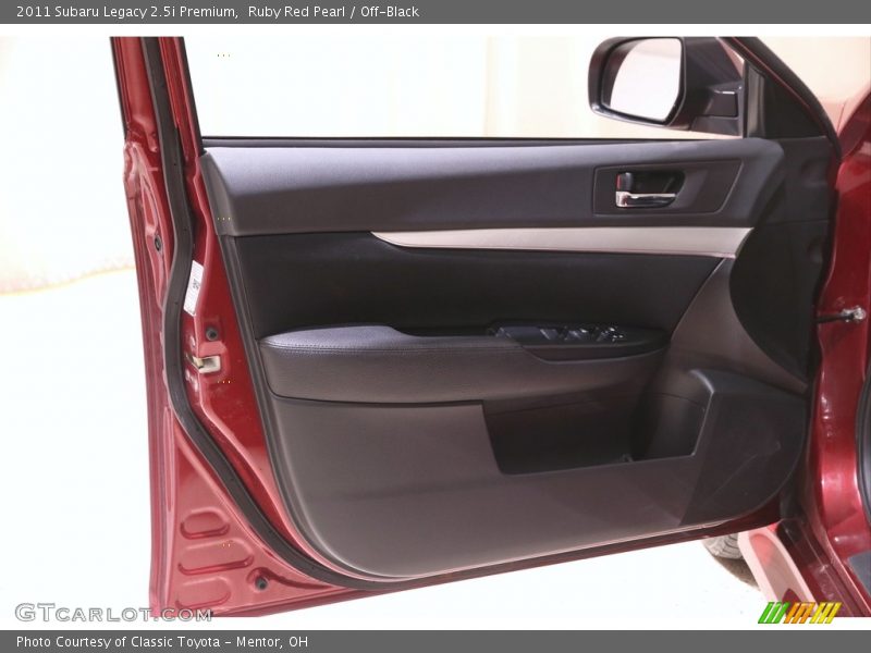 Ruby Red Pearl / Off-Black 2011 Subaru Legacy 2.5i Premium