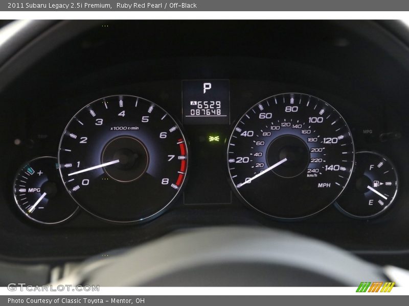 Ruby Red Pearl / Off-Black 2011 Subaru Legacy 2.5i Premium