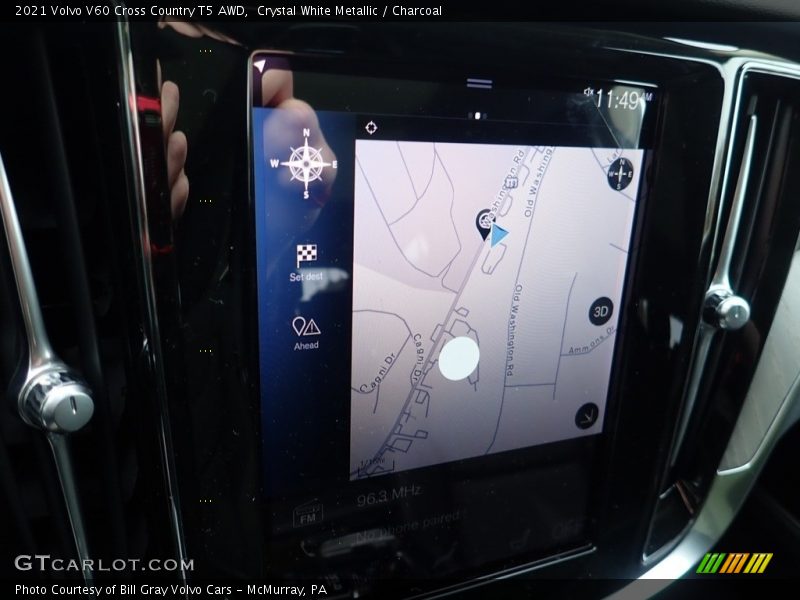 Crystal White Metallic / Charcoal 2021 Volvo V60 Cross Country T5 AWD