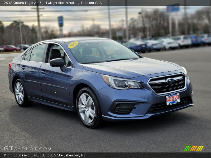 Twilight Blue Metallic / Titanium Gray 2018 Subaru Legacy 2.5i