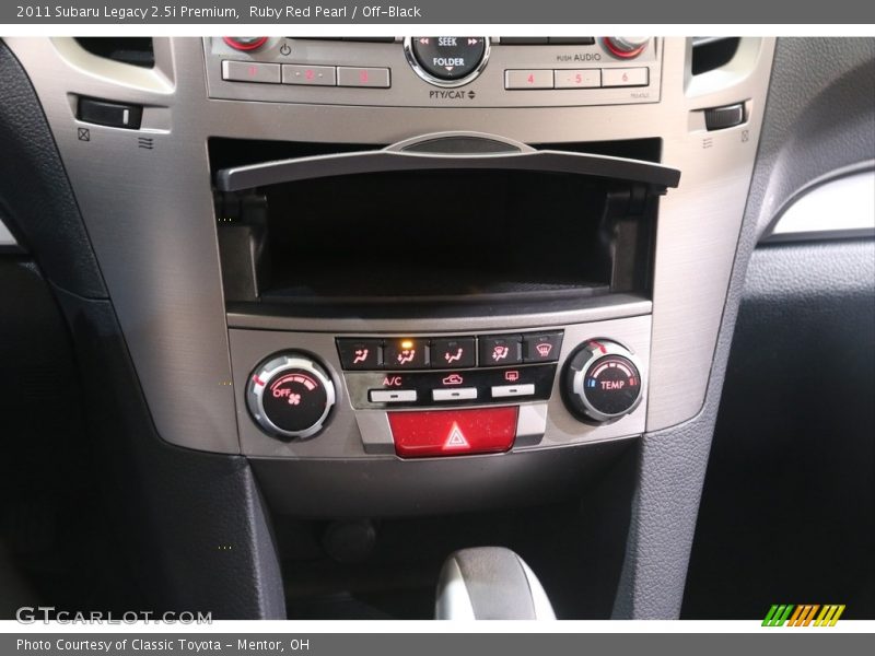 Ruby Red Pearl / Off-Black 2011 Subaru Legacy 2.5i Premium