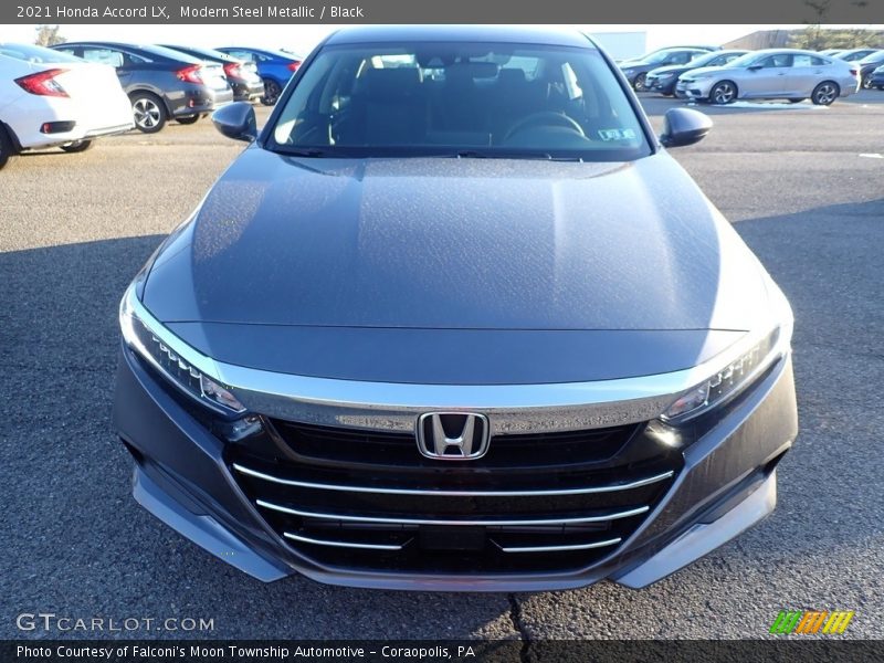 Modern Steel Metallic / Black 2021 Honda Accord LX