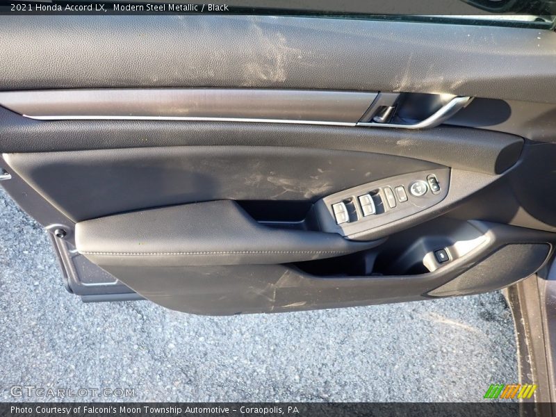 Modern Steel Metallic / Black 2021 Honda Accord LX