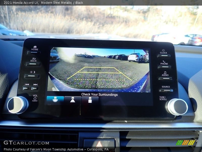 Modern Steel Metallic / Black 2021 Honda Accord LX