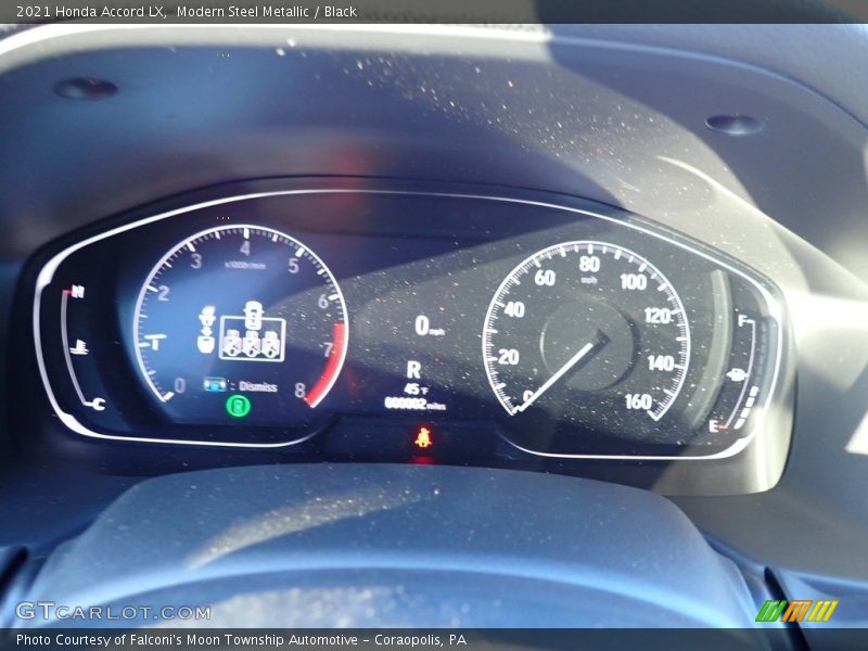 Modern Steel Metallic / Black 2021 Honda Accord LX