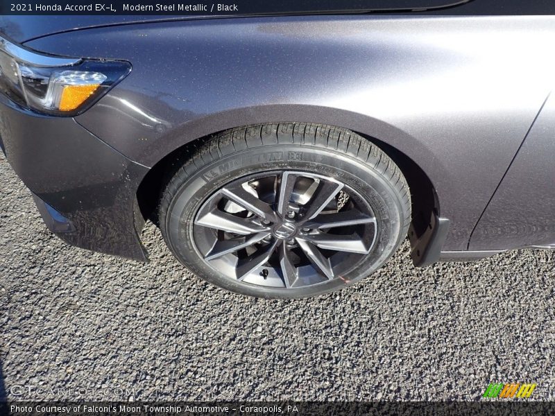 Modern Steel Metallic / Black 2021 Honda Accord EX-L