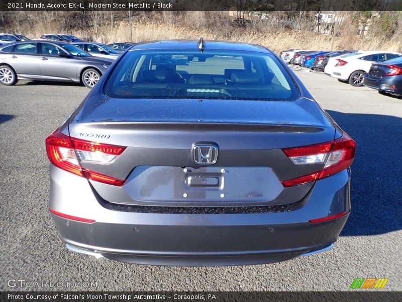 Modern Steel Metallic / Black 2021 Honda Accord EX-L