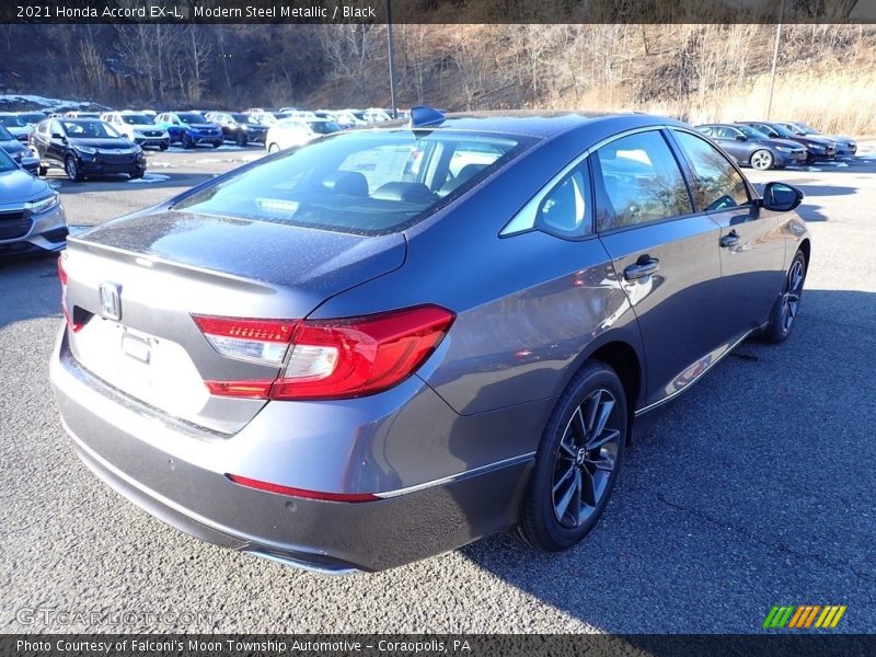 Modern Steel Metallic / Black 2021 Honda Accord EX-L