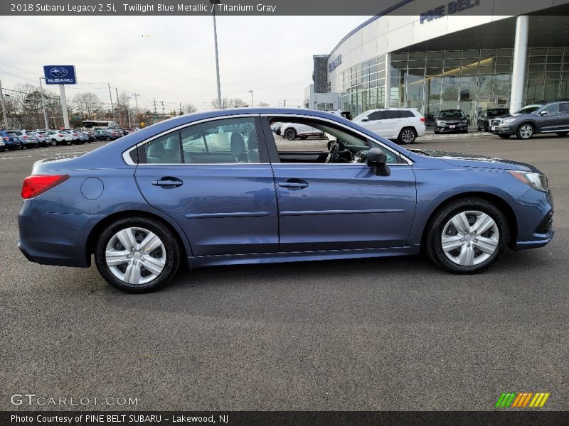 Twilight Blue Metallic / Titanium Gray 2018 Subaru Legacy 2.5i