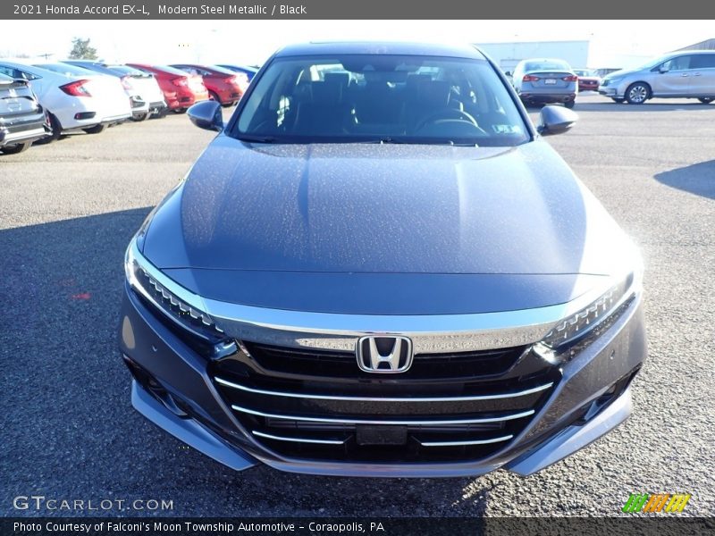 Modern Steel Metallic / Black 2021 Honda Accord EX-L
