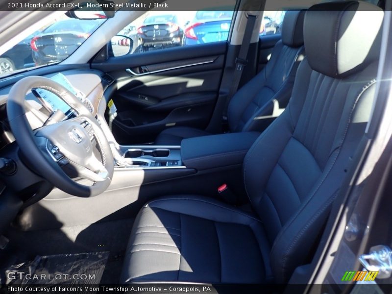 Modern Steel Metallic / Black 2021 Honda Accord EX-L