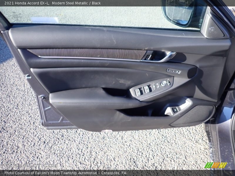 Modern Steel Metallic / Black 2021 Honda Accord EX-L