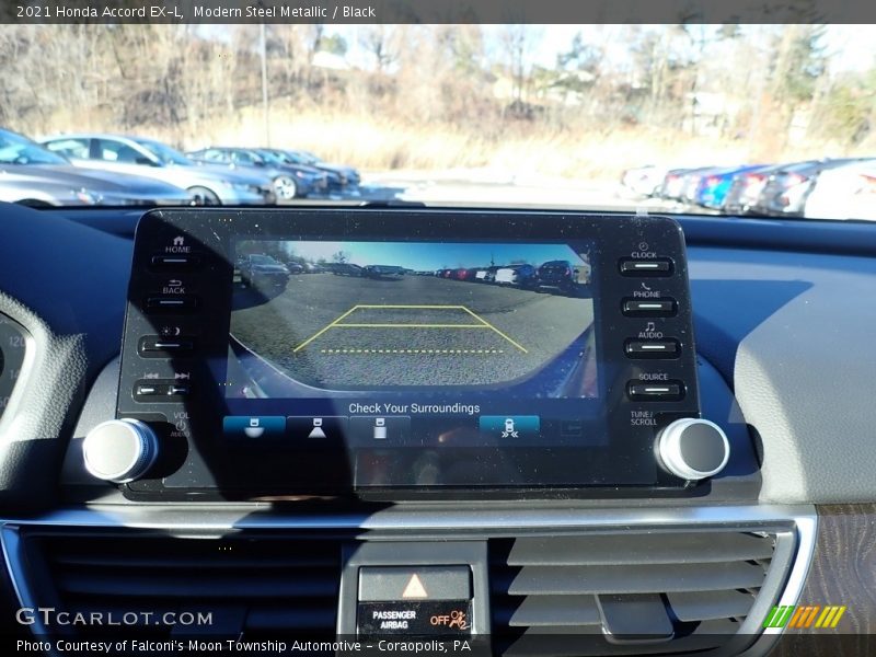 Modern Steel Metallic / Black 2021 Honda Accord EX-L